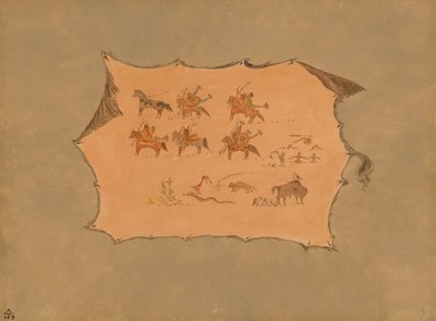 Facsimile di una veste di dottore Pawnee da George Catlin