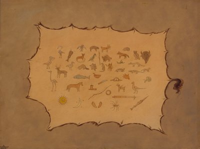 Facsimile di una veste Ojibbeway, 1861-1869 da George Catlin