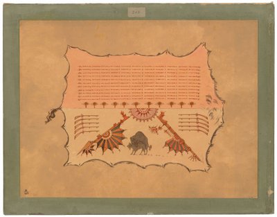 Facsimile di una veste Omaha da George Catlin