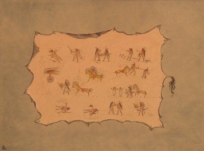 Facsimile della veste di Mah-to-toh-pa - Mandan da George Catlin