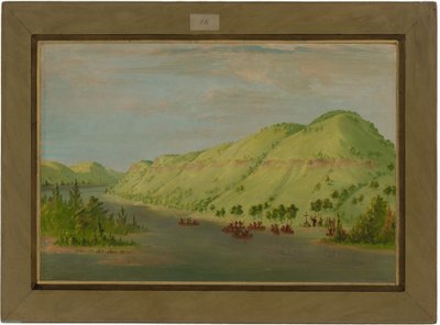 Padre Hennepin lascia il Mississippi per unirsi a La Salle. 8 maggio 1680 da George Catlin