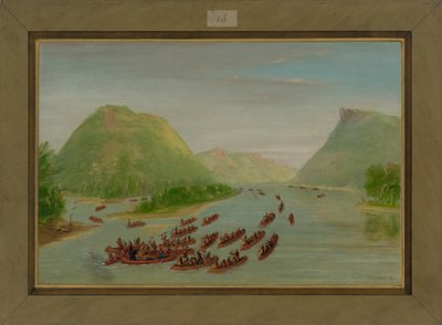 Padre Hennepin e due compagni fatti prigionieri dai Sioux, aprile 1680, 1847-48 da George Catlin