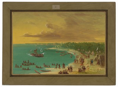 Prima navigazione del Griffin sul lago Erie. 7 agosto 1679 da George Catlin