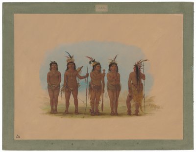 Cinque indiani caraibici da George Catlin