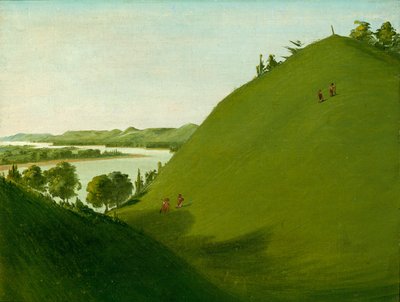 La tomba di Floyd, dove Lewis e Clark seppellirono il sergente Floyd nel 1804 da George Catlin