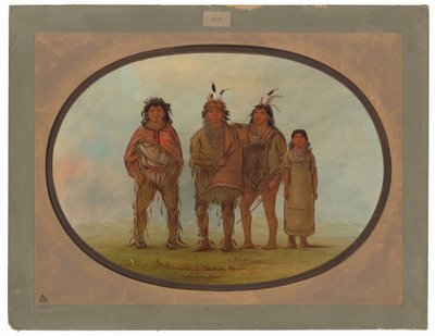 Quattro indiani Dogrib da George Catlin