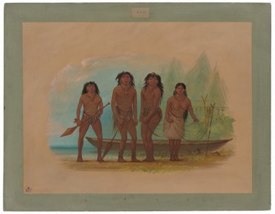 Quattro indiani fuegini da George Catlin