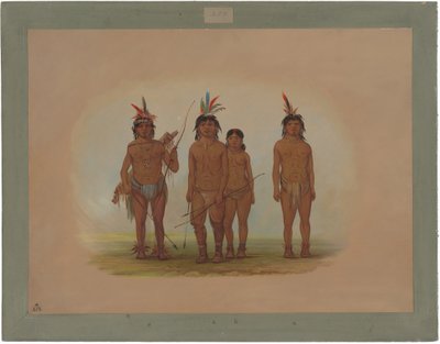 Quattro indiani Macouchi da George Catlin
