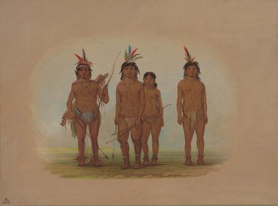 Quattro indiani Macouchi da George Catlin