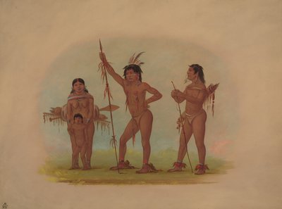 Quattro indiani Mura da George Catlin