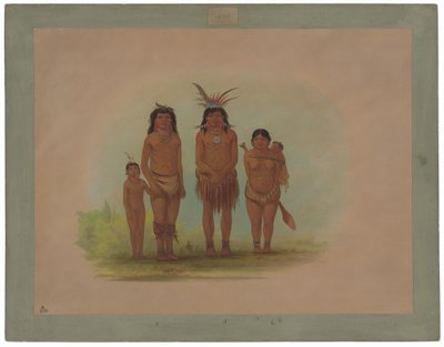 Quattro indiani Sepibo da George Catlin