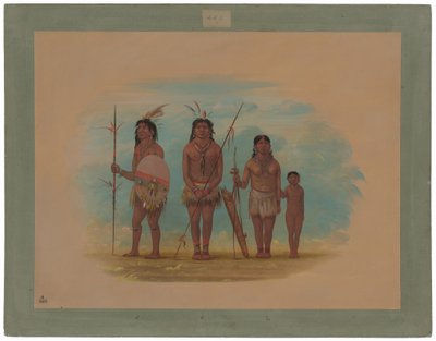 Quattro Indiani Xingu da George Catlin