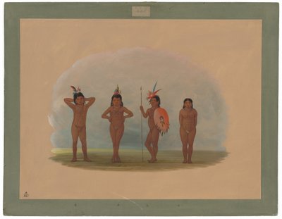 Quattro bambini Zurumati da George Catlin