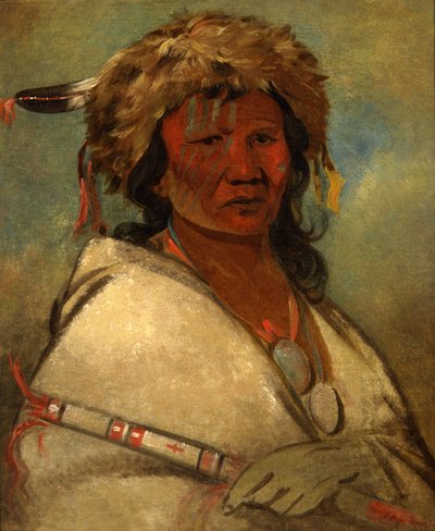 Grande Eroe, un capo, 1845 da George Catlin