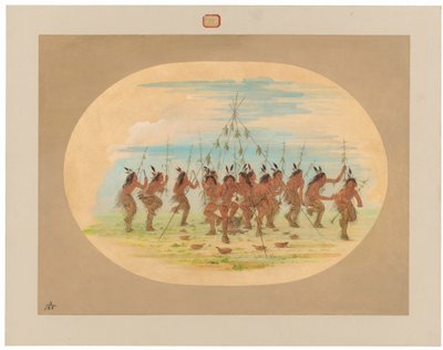 Danza del mais verde - Minatarrees da George Catlin