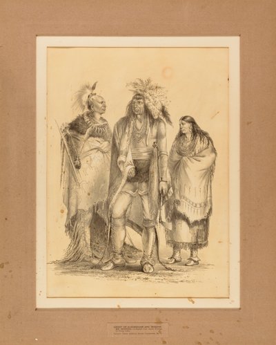 Gruppo di indiani algonchini e irochesi - n. 1 da George Catlin