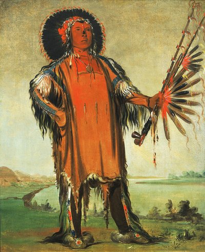 Ha-na-tá-nu-maúk, Capo Lupo, Capo della Tribù da George Catlin