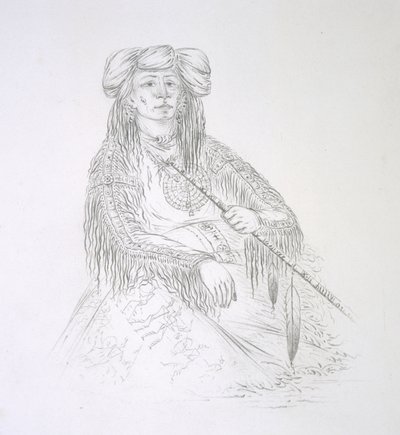 Ha-wan-je-tah (Il Corno Unico) 1852 da George Catlin