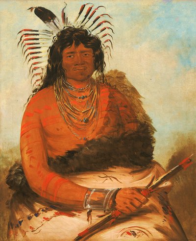 Háh-nee, il castoro, un guerriero da George Catlin