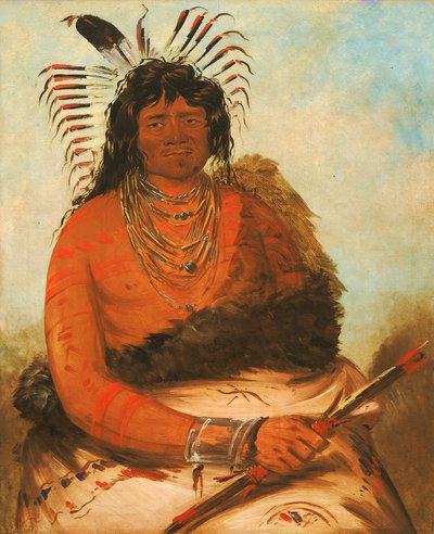 Háh-nee, Il castoro, un guerriero da George Catlin