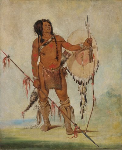 His-oo-sán-chees, Piccolo Spagnolo, un guerriero da George Catlin