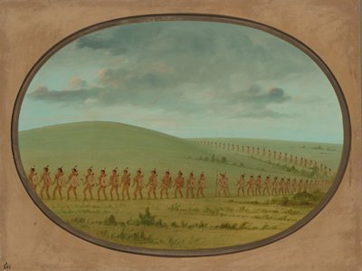 Fila indiana - Iowa, 1861-1869 da George Catlin