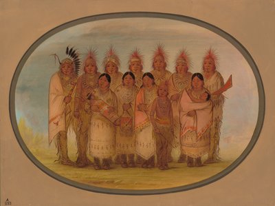 Indiani Iowa che visitarono Londra e Parigi da George Catlin