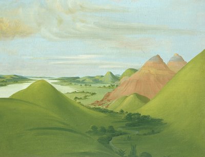 Iron Bluff, 1200 miglia sopra St. Louis da George Catlin
