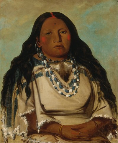 Kah-béck-a, La Gemella, Moglie di Mano Sanguinaria da George Catlin