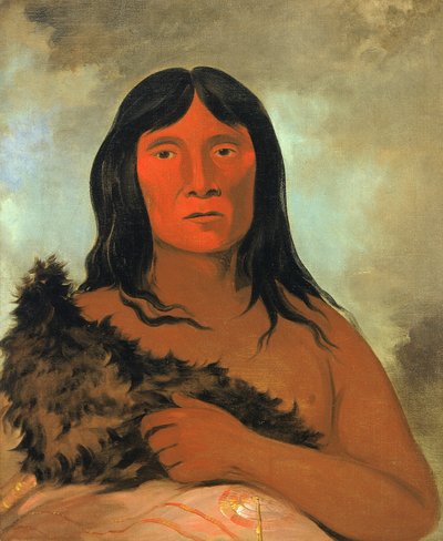 Kay-ée-qua-da-kúm-ee-gísh-kum, Colui che prova la terra con il piede da George Catlin