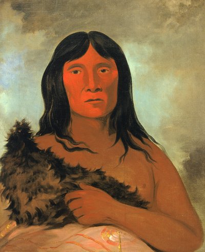 Kay-ée-qua-da-kúm-ee-gísh-kum, Colui che prova il terreno con il piede, 1836 da George Catlin