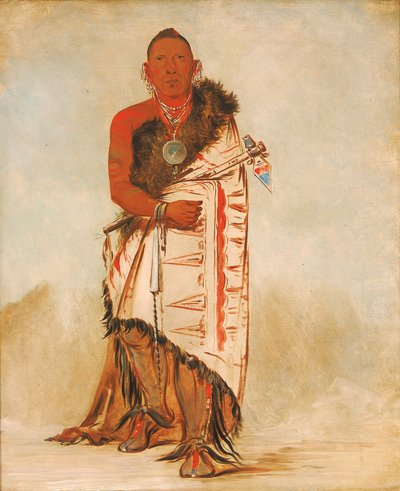 Ki-hó-go-waw-shú-shee, Capo Coraggioso, Capo della Tribù da George Catlin