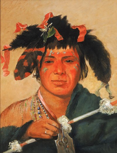 Ko-mán-i-kin-o-haw, Piccola balena, un coraggioso da George Catlin