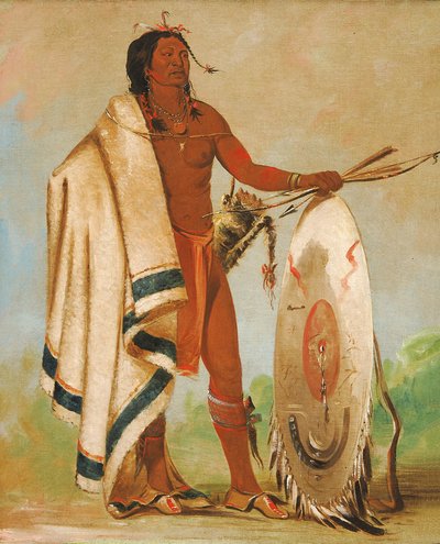 Kotz-a-tó-ah, Scudo Fumato, un guerriero distinto da George Catlin