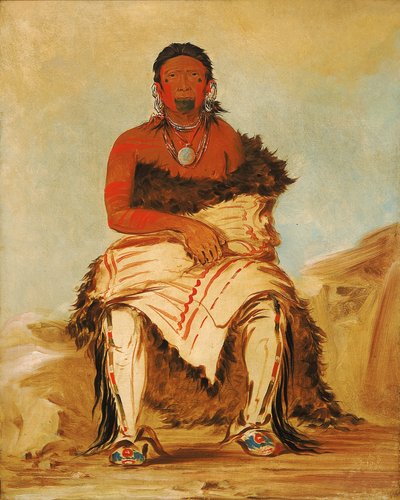 Lá-shah-le-stáw-hix, Capo Uomo, un repubblicano Pawnee da George Catlin