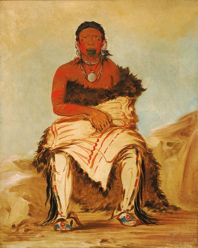Lá-shah-le-stáw-hix, Capo Uomo, un Pawnee Repubblicano da George Catlin
