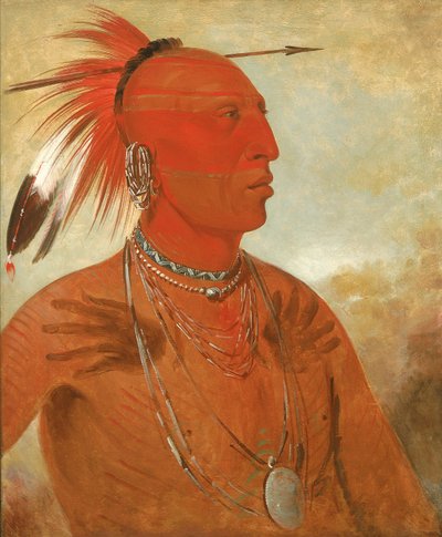 La-wáh-he-coots-la-sháw-no, Capo Coraggioso, uno Skidi (Lupo) Pawnee da George Catlin