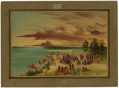 La Salle Reclama la Louisiana per la Francia. 9 Aprile 1682 da George Catlin