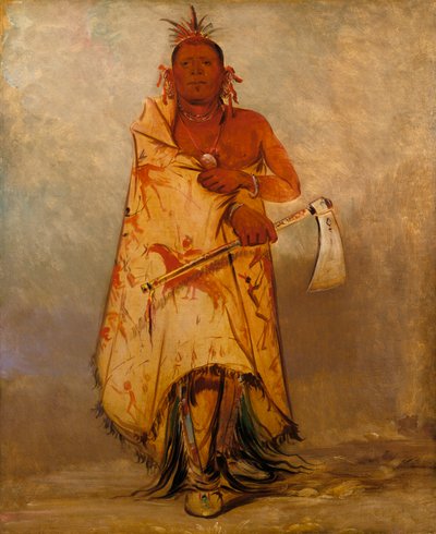 Le-sháw-loo-láh-le-hoo, Grande Alce, capo dei Skidi Wolf Pawnee da George Catlin