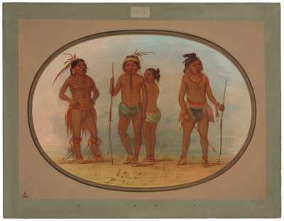 Membri della Tribù Botocudo da George Catlin