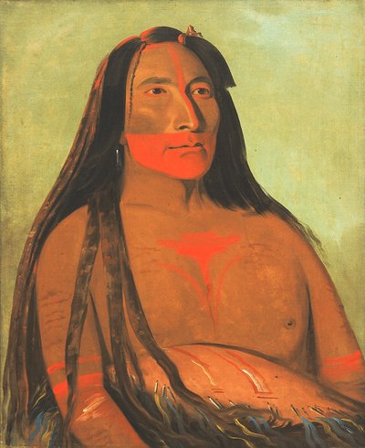 Máh-to-tóh-pa, Quattro Orsi, secondo capo in lutto da George Catlin