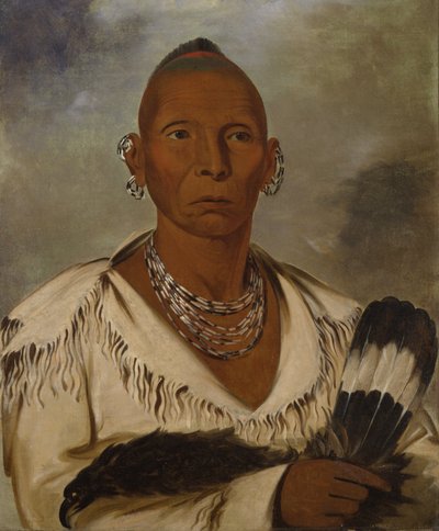 Múk-a-tah-mish-o-káh-kaik, Falco Nero, Capo Sac prominente, 1832 da George Catlin