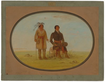 Capo Mohigan e un missionario da George Catlin