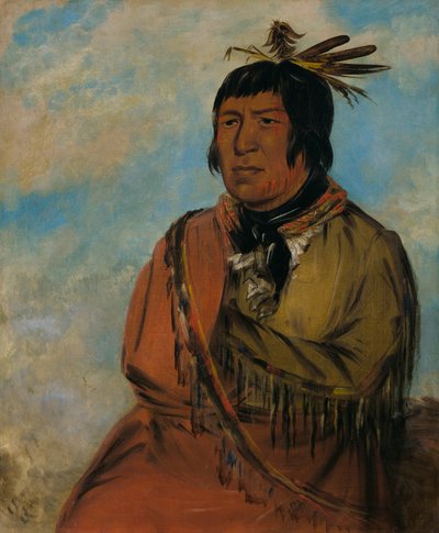 Na-pów-sa, Orso che viaggia di notte, un capo da George Catlin