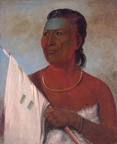 Náh-pope consigliere di Black Hawk da George Catlin
