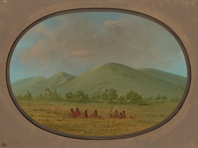Nishnabotana Bluffs, Upper Missouri, 1861-1869 da George Catlin