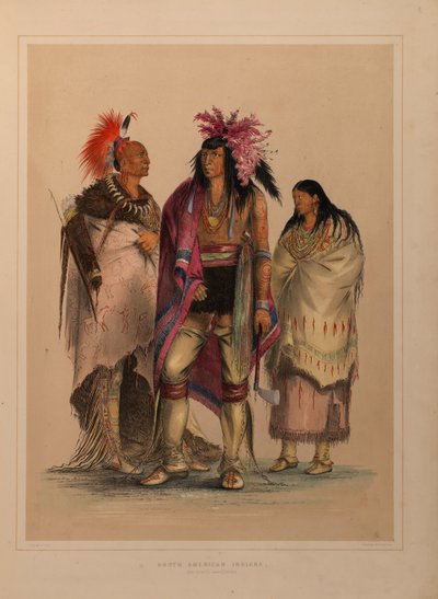 Portafoglio degli indiani del Nord America da George Catlin