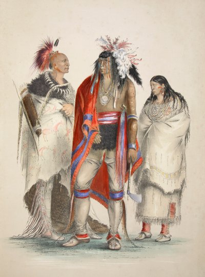 Indiani del Nord America, pub. 1845 da George Catlin