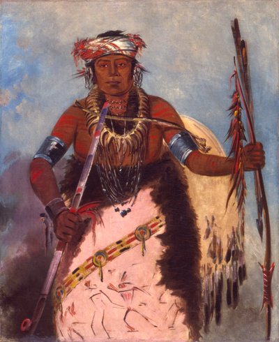 Notch-ee-níng-a, Senza Cuore, (detto Nuvola Bianca), capo della tribù da George Catlin