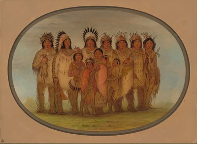 Indiani Ojibbeway a Parigi da George Catlin